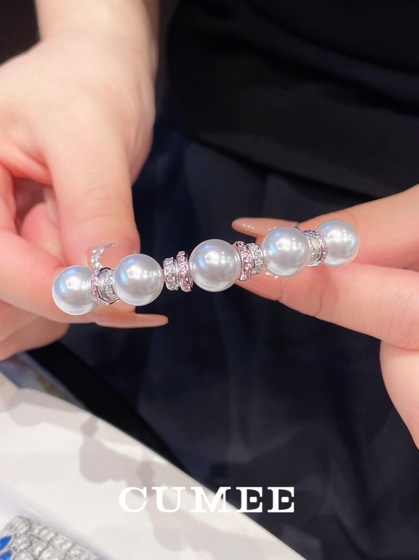 Fine 925silver Bracelets Open Bangle Bracelet Lab Artificial Australian White Pearl Silver Gold Plating Fashion Jewelry
